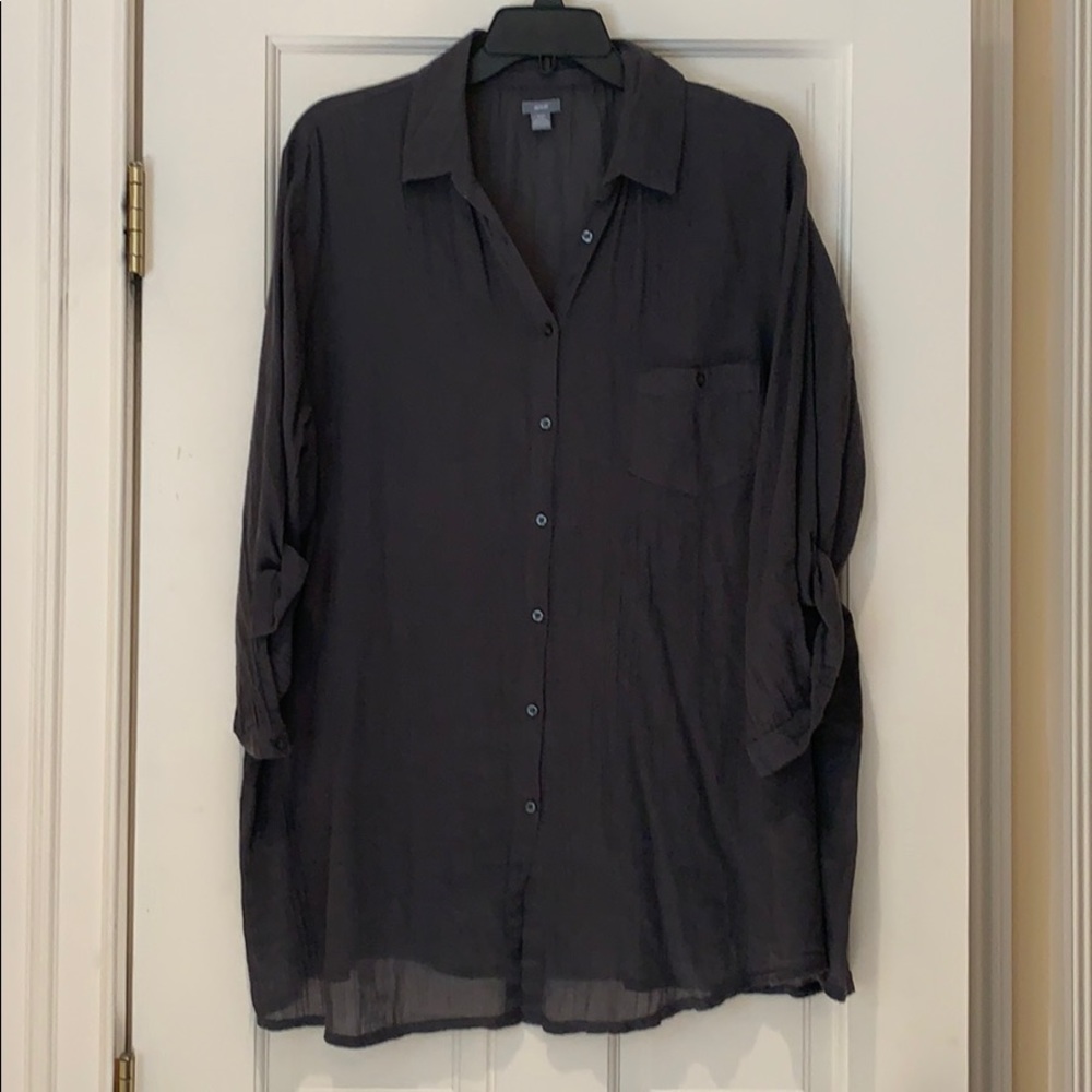 Aerie grey button down